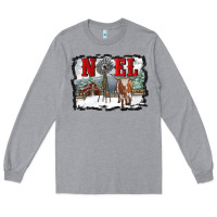 Heather Grey noel with windmill and farm Long Sleeve Tee - RanaPortraitStore