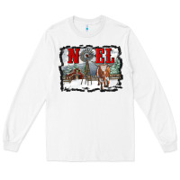 White noel with windmill and farm Long Sleeve Tee - RanaPortraitStore
