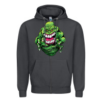 Smoke halloween green slimer ghost Zipper Hoodie - longCreatives