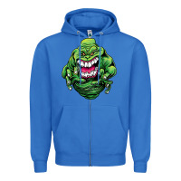 True Royal halloween green slimer ghost Zipper Hoodie - longCreatives