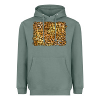 Sage handdrawn leopard pattern yellow Heavyweight Hoodie - BarkalooDesign