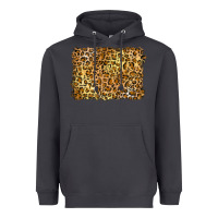 Smoke handdrawn leopard pattern yellow Heavyweight Hoodie - BarkalooDesign