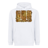 White handdrawn leopard pattern yellow Heavyweight Hoodie - BarkalooDesign