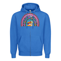 True Royal teacher pen apple books rainbow Zipper Hoodie - Artiststas