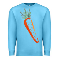 Ocean Blue big carrot costume cute easy vegetable halloween gift Premium Sweatshirt - longCreatives