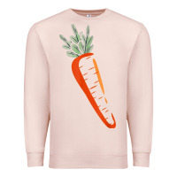 Pale Pink big carrot costume cute easy vegetable halloween gift Premium Sweatshirt - longCreatives