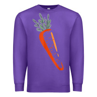 Purple big carrot costume cute easy vegetable halloween gift Premium Sweatshirt - longCreatives