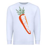 White big carrot costume cute easy vegetable halloween gift Premium Sweatshirt - longCreatives
