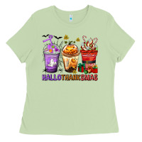 Matcha hallothanksmas coffee cups Ladies Tee - texasbilliewilder