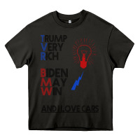 Asphalt trump biden cars Heavy Core Tee - Bettercallsaul