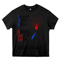 Black trump biden cars Heavy Core Tee - Bettercallsaul