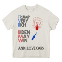 Cream trump biden cars Heavy Core Tee - Bettercallsaul