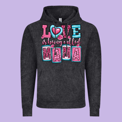 Love Is Being Called Mama Vintage Hoodie Designed By Oliviacreatesart