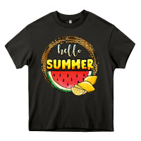 Asphalt hello summer watermelon Heavy Core Tee - JahusDesignShop