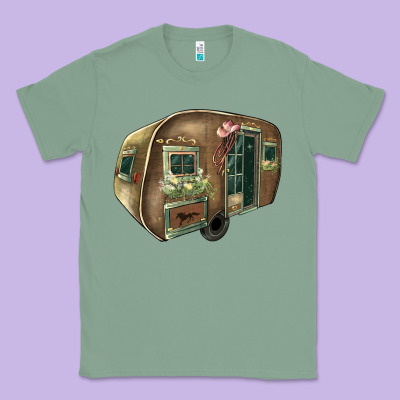 Caravan Classic Tee Designed By Howdyjamesfarm