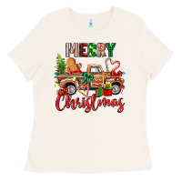 Bone merry christmas gingerbread truck Ladies Tee - texasbilliewilder