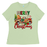 Matcha merry christmas gingerbread truck Ladies Tee - texasbilliewilder