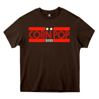 Chocolate Brown Joe Biden Corn Pop Heavy Core Tee - Bettercallsaul