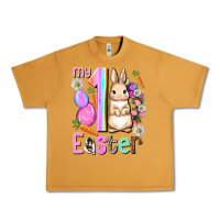 Peanut Butter My first Easter Girl Easter Day Urban Heavy Tee - HowdyJamesFarm
