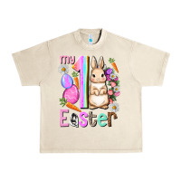 Sandshell My first Easter Girl Easter Day Urban Heavy Tee - HowdyJamesFarm