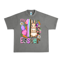 Tornado My first Easter Girl Easter Day Urban Heavy Tee - HowdyJamesFarm