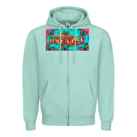 Dreamer With Butterfly And Tie Dye  Licance  Plate Zipper Hoodie | Teevron