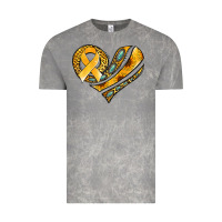 Cloud Rock childhood cancer awareness heart Vintage Tee - Jasminsmagicworld