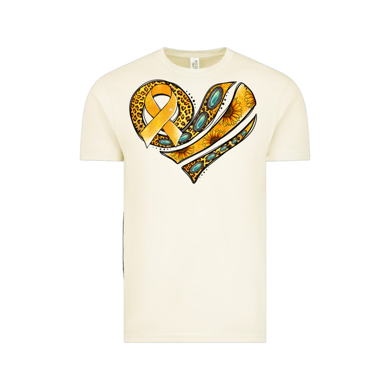 Childhood Cancer Awareness Heart Vintage Tee by Jasminsmagicworld | Teevron