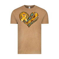 Vintage Camel childhood cancer awareness heart Vintage Tee - Jasminsmagicworld