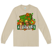 Mushroom St. Patrick's Arkansas Long Sleeve Tee - OliviaCreatesArt