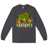Smoke St. Patrick's Arkansas Long Sleeve Tee - OliviaCreatesArt