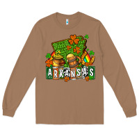 Toasted Coconut St. Patrick's Arkansas Long Sleeve Tee - OliviaCreatesArt