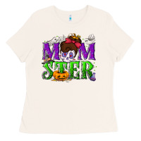 Bone Momster Halloween Ladies Tee - NancyCooperArtShop