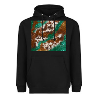 Black brown cowhide glitter Heavyweight Hoodie - BarkalooDesign