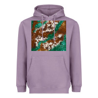 Lavender brown cowhide glitter Heavyweight Hoodie - BarkalooDesign