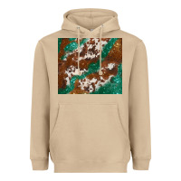 Mushroom brown cowhide glitter Heavyweight Hoodie - BarkalooDesign