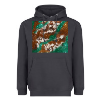 Smoke brown cowhide glitter Heavyweight Hoodie - BarkalooDesign