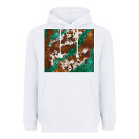 White brown cowhide glitter Heavyweight Hoodie - BarkalooDesign