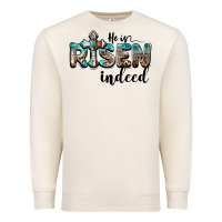 Sandshell he is risen indeed Premium Sweatshirt - BarkalooDesign