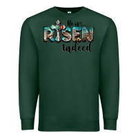 Sports Green he is risen indeed Premium Sweatshirt - BarkalooDesign