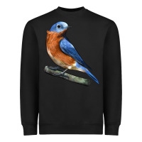 Black Eastern Bluebird Heavyweight Sweatshirt - LillyAllenDesigns