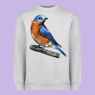 Eastern Bluebird Heavyweight Sweatshirt Designed By Lillyallendesigns