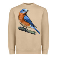Mushroom Eastern Bluebird Heavyweight Sweatshirt - LillyAllenDesigns