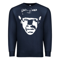 Navy classic monster horror movie poster vintage halloween Premium Sweatshirt - longCreatives