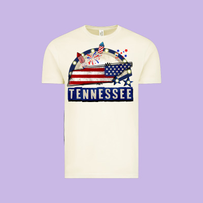 Tennessee 4th Of July Vintage Tee Designed By Cowgirlartshop