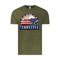 Vintage Olive tennessee 4th of july Vintage Tee - CowGirlArtShop