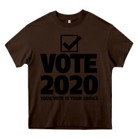 Chocolate Brown USA 2020 President Trump Biden election Heavy Core Tee - Bettercallsaul