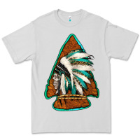 Dove Grey indian headdress arrowhead Premium Tee - Jasminsmagicworld