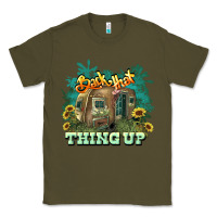 Army Green Back that thing up Classic Tee - HowdyJamesFarm