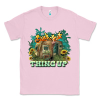 Bubblegum Pink Back that thing up Classic Tee - HowdyJamesFarm